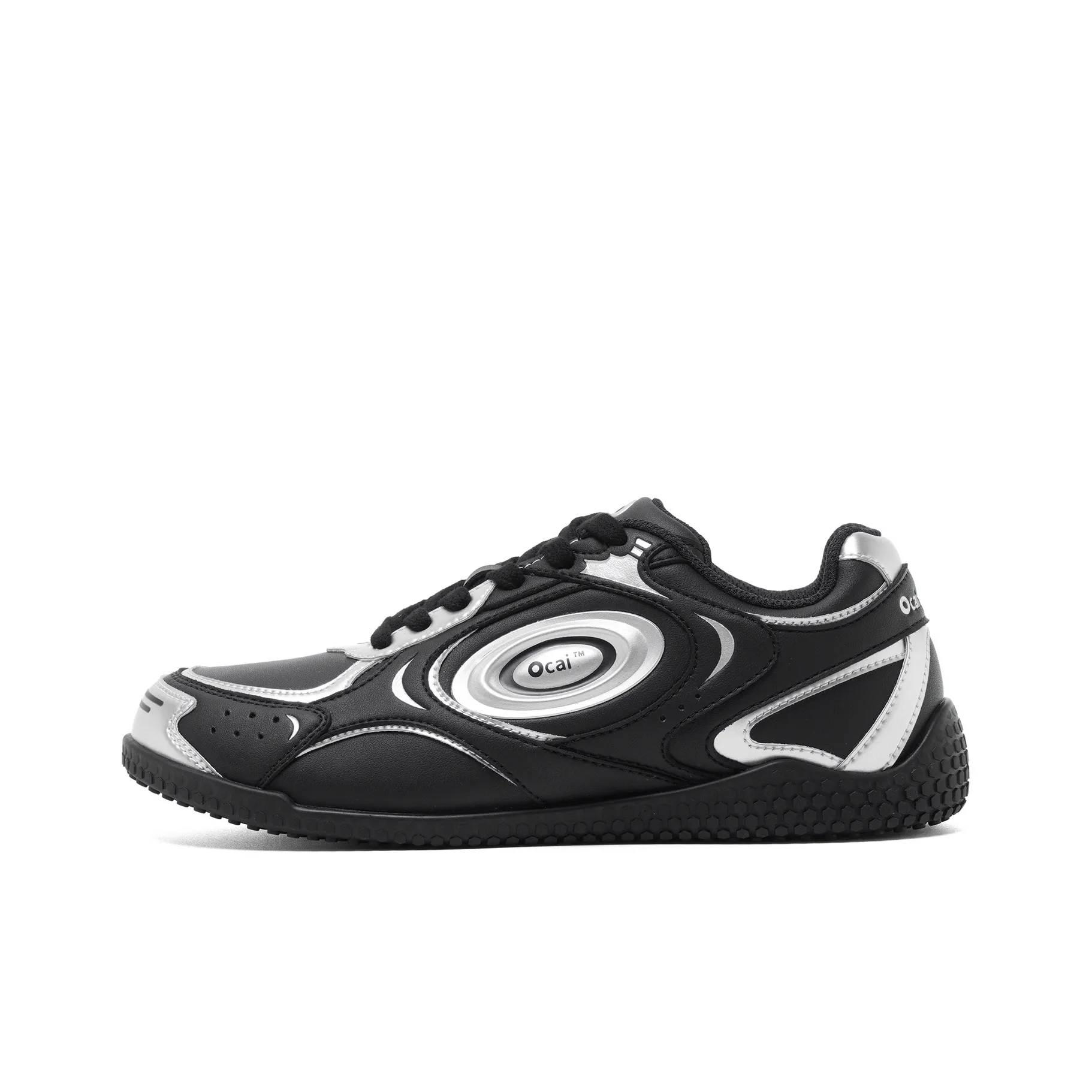 Ocai Шокабойеры Slip-resistant Abrasion-resistant Низкий топ Велосипедные кроссовки Женские Уголь Серебряный