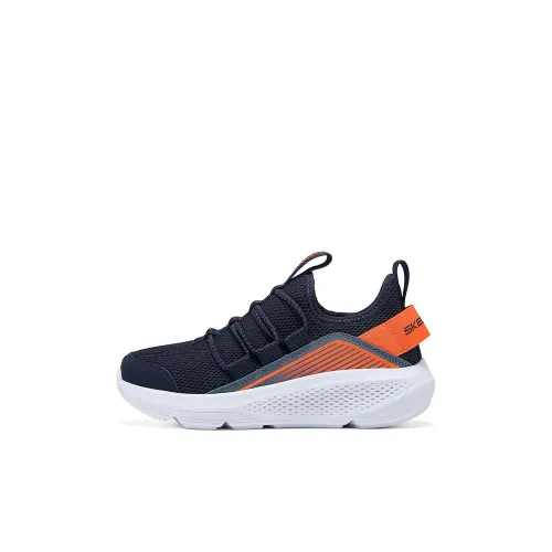 Skechers Kids Мальчики Детская повседневная обувь Низкий Верх Синий/оранжевый Kids