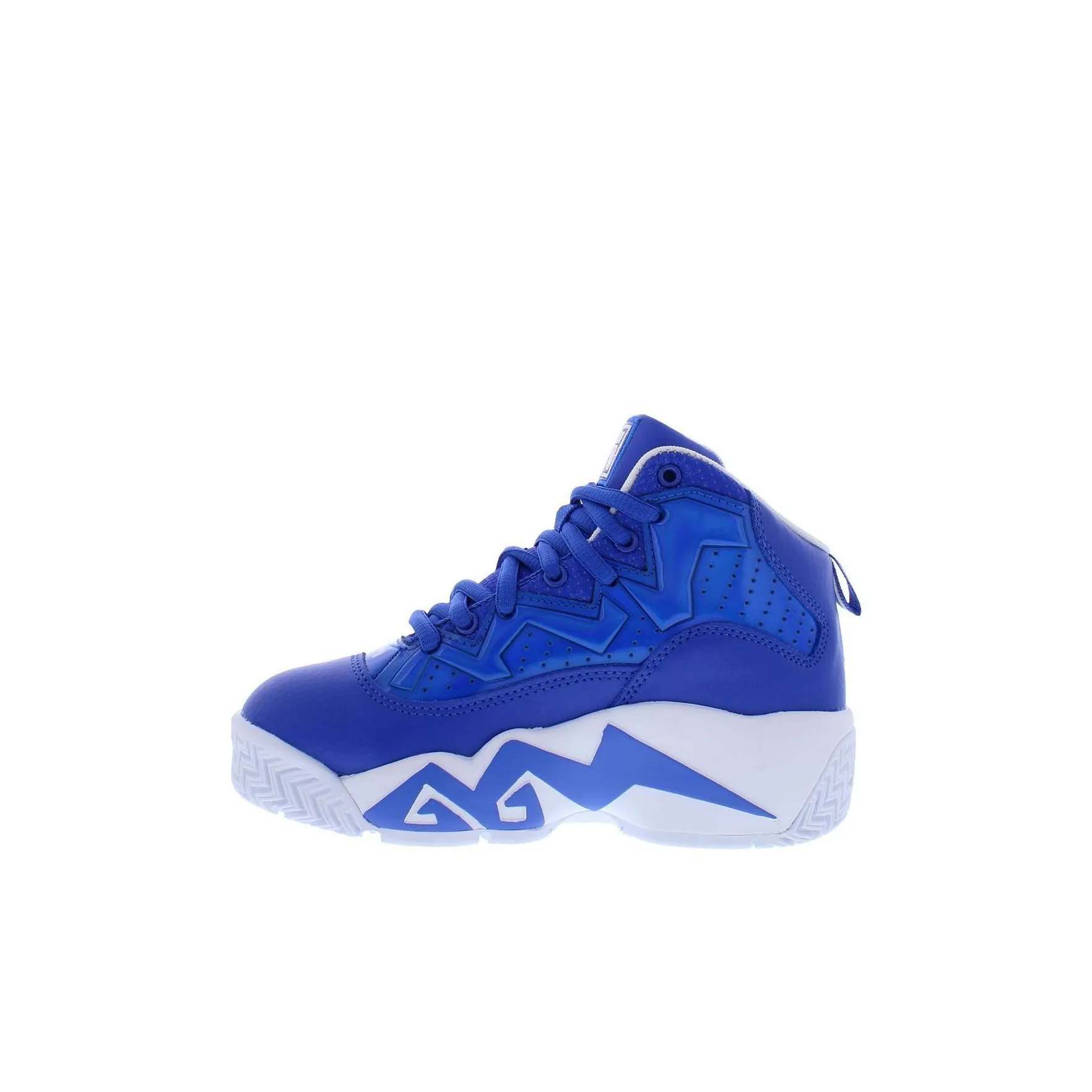 FILA KIDS Abrasion Resistant Breathable Mid Top Children's Basketball Shoes Blue Children Aged 3 7 Years Old