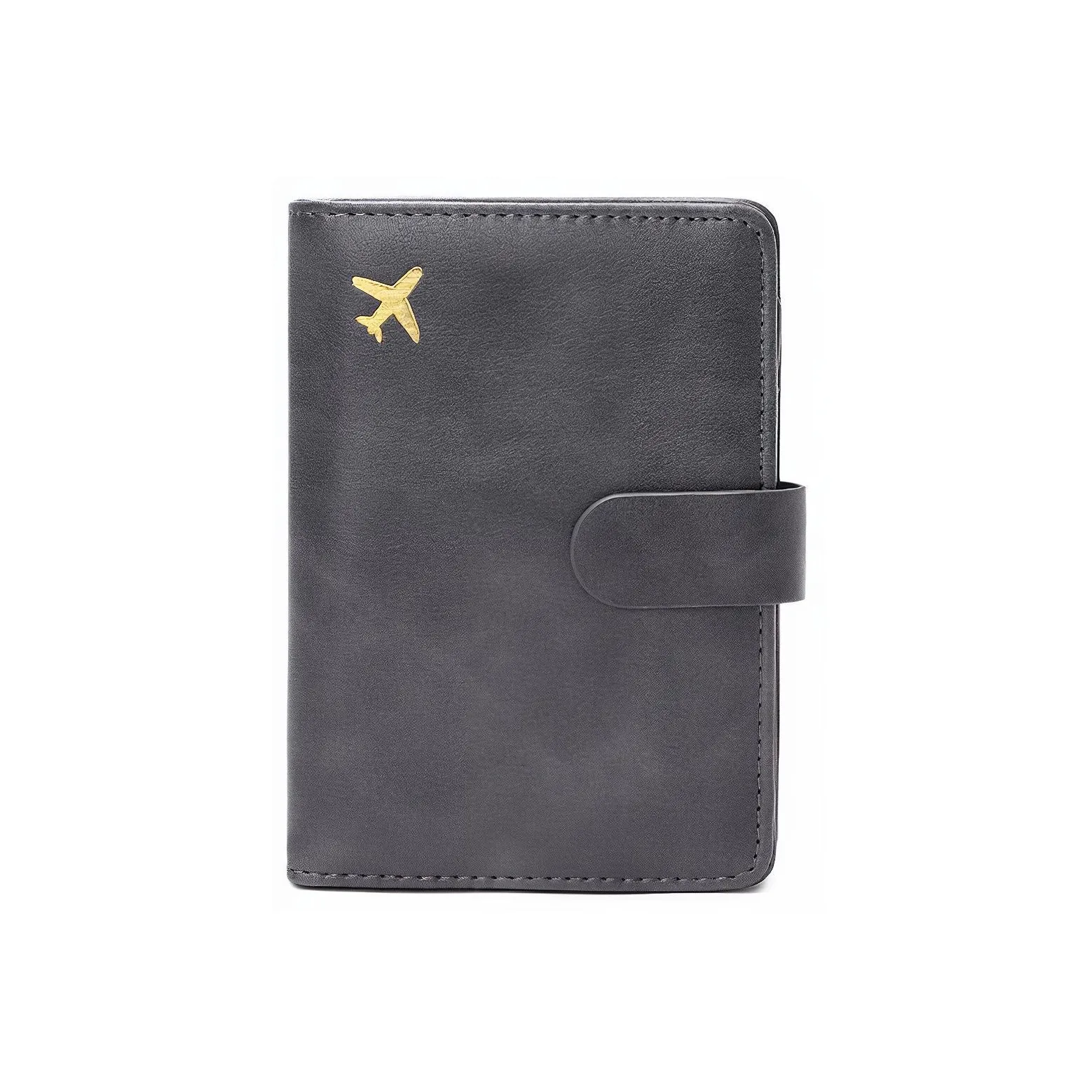 OUZIHUANG ПУ (полиуретан) Держатель для паспорта Стандартный Унисекс Черный