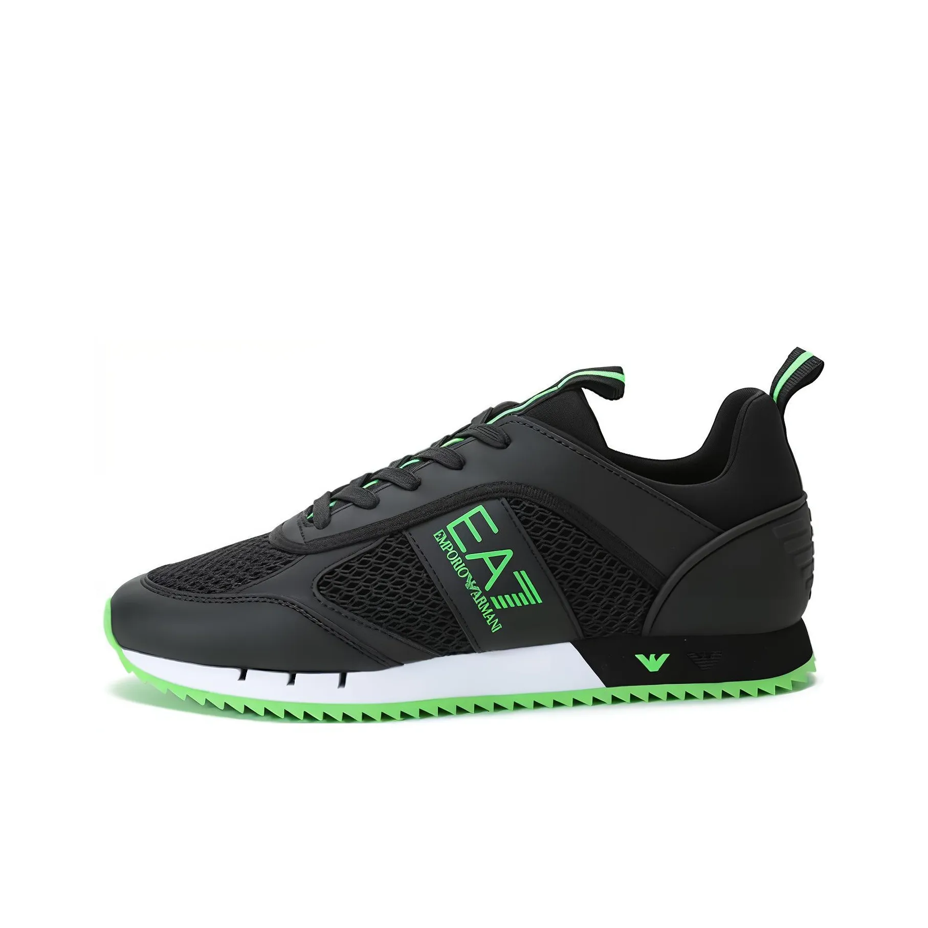 EMPORIO ARMANI EA7 Low-Top Casual Shoes Unisex Black Green