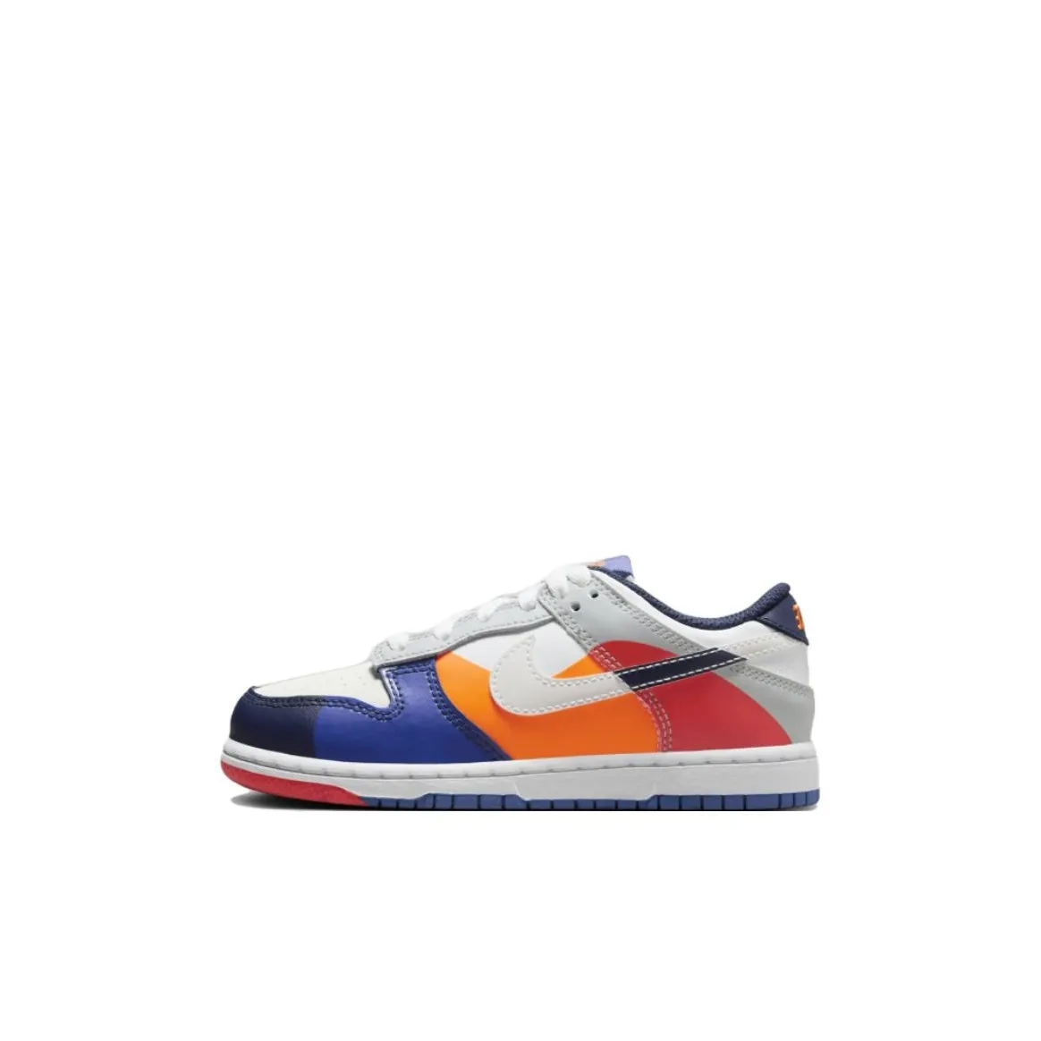 Nike Dunk Anti Slip Wear Resistant Low Top Kids' Skateboarding Shoes White Blue Kids'