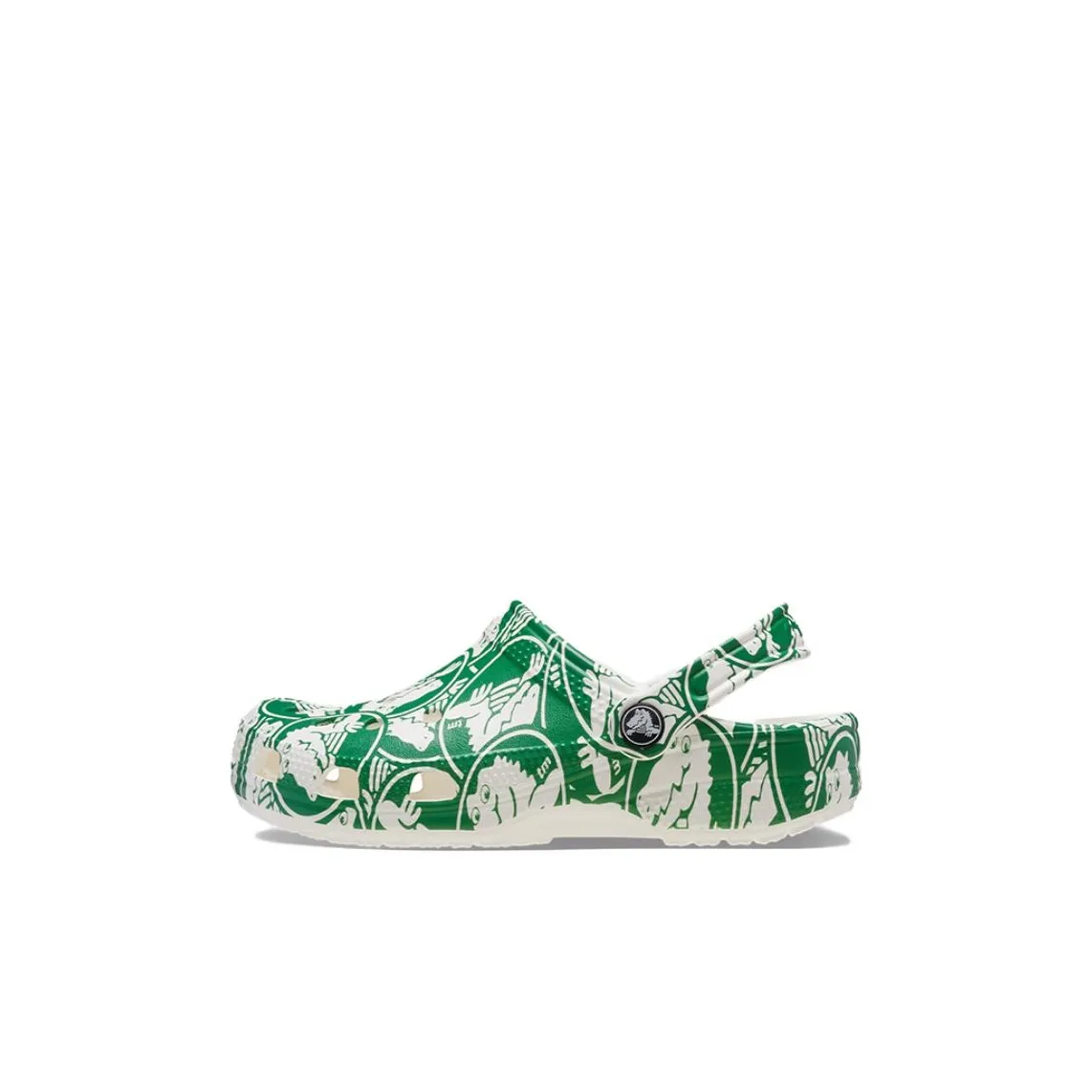 Crocs Children's Sandals White Green Kids'