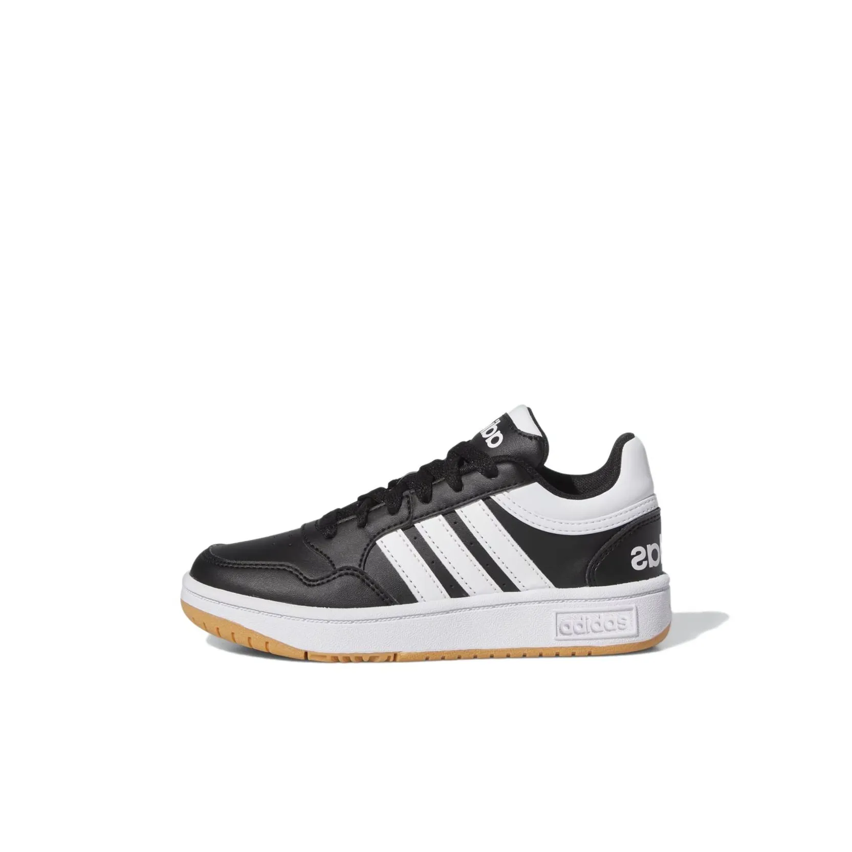 Adidas Neo Hoops 3.0 Slip Resistant Abrasion Resistant Low top Kids' Skateboarding Shoes Black White Kids'