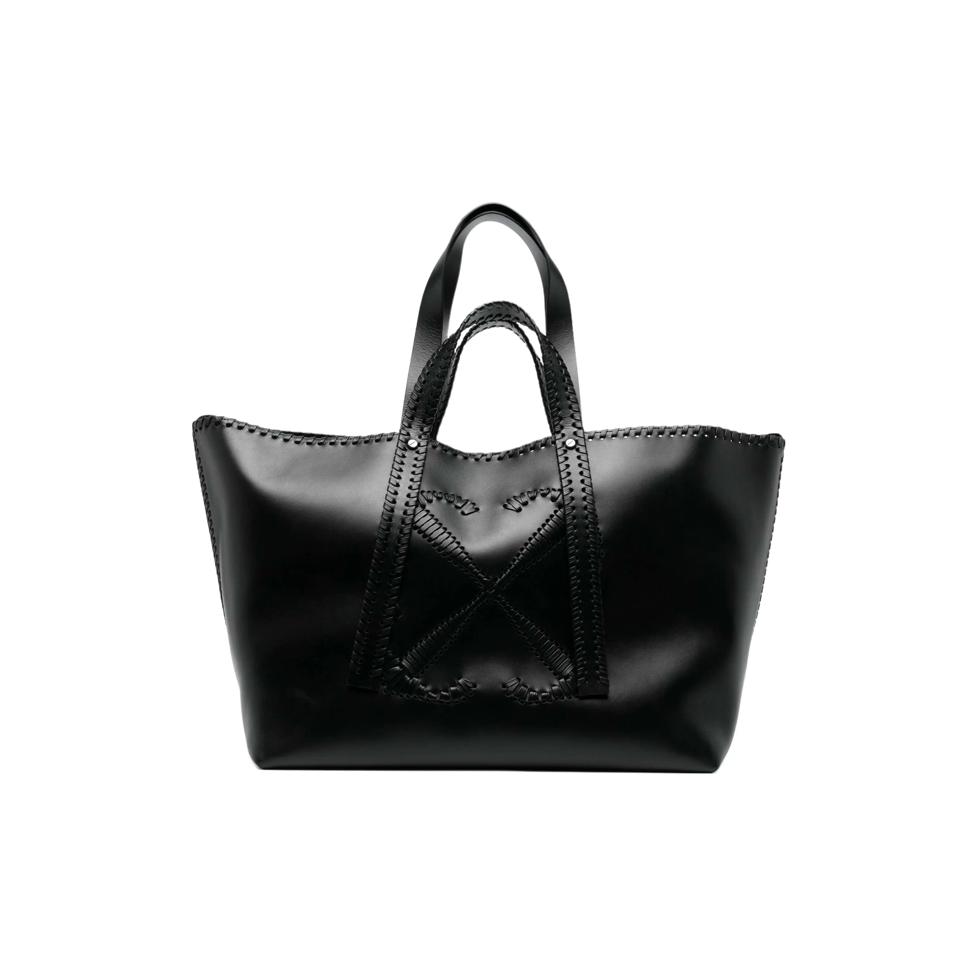 OFF WHITE Day Off Leather Tote Bag