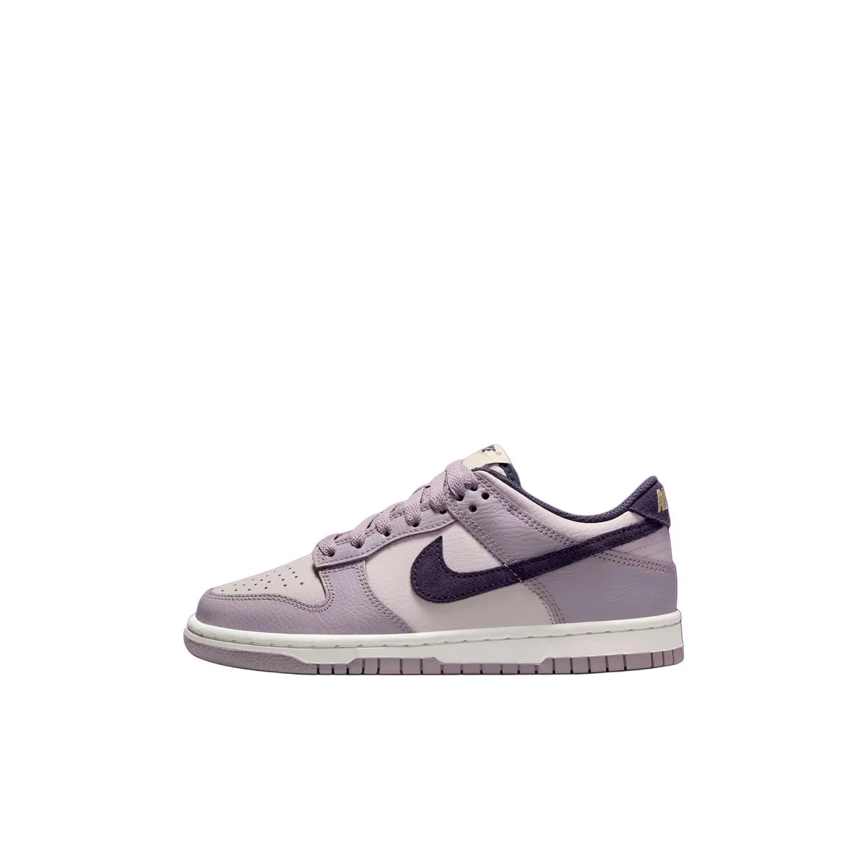 Nike Dunk Slip Resistant Abrasion Resistant Низкий Топ Детские Скейтбординги Светло-фиолетовый Детский