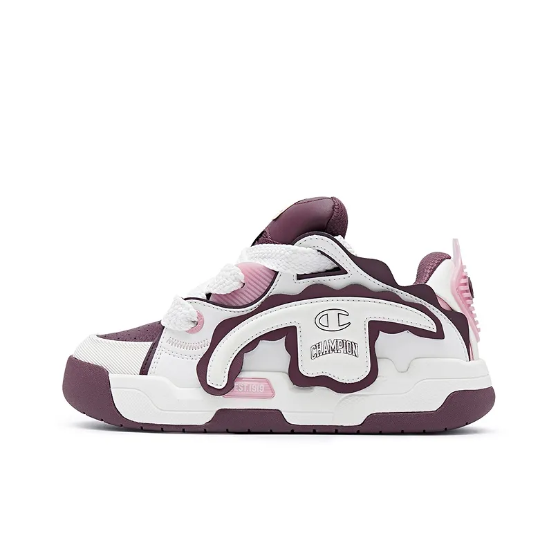 Champion Low Top Скейтборд Кроссовки Женские Молочно-белый Ночной Умбра Красный