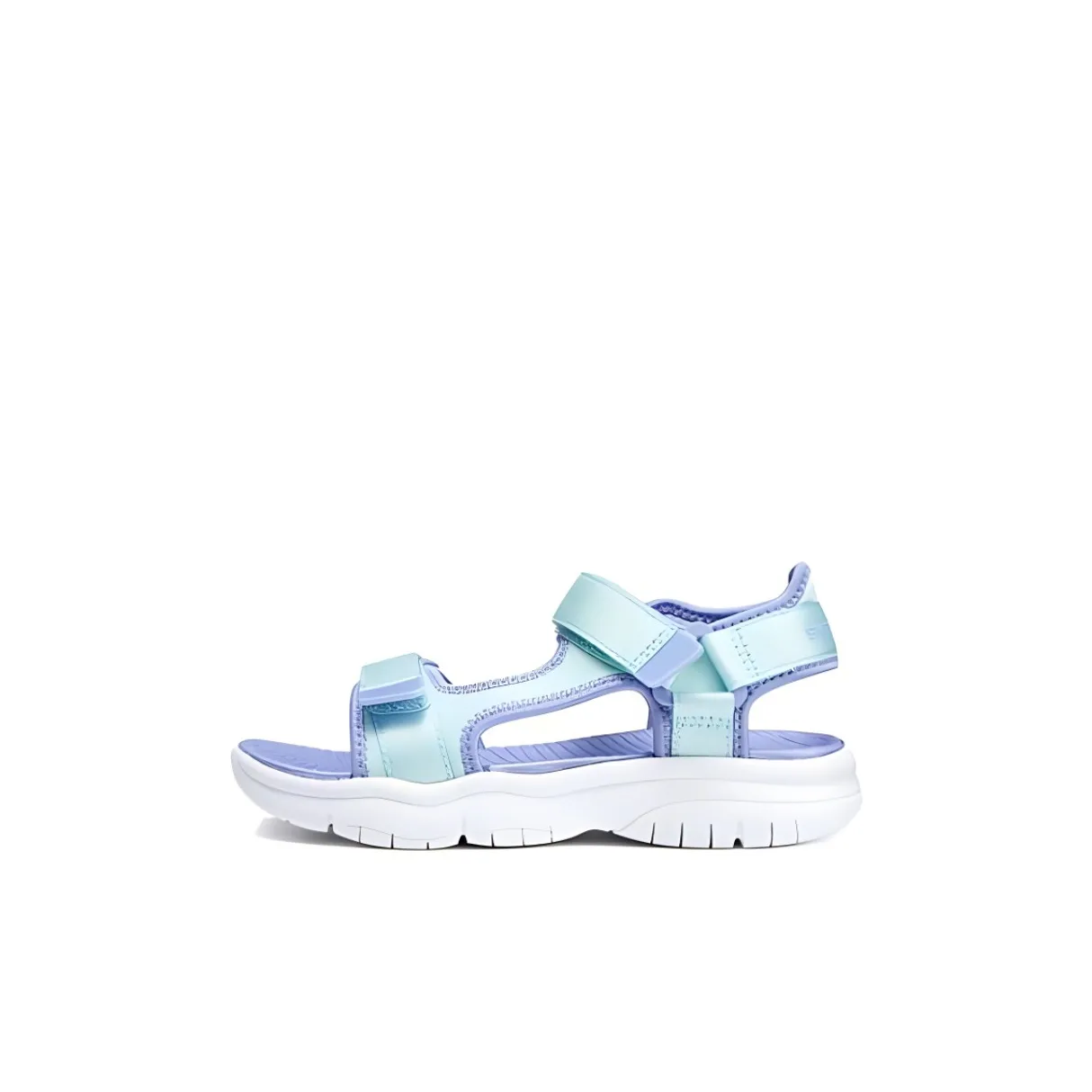 Skechers Амортизация Износостойкие детские сандалии зеленого и фиолетового цвета для детей