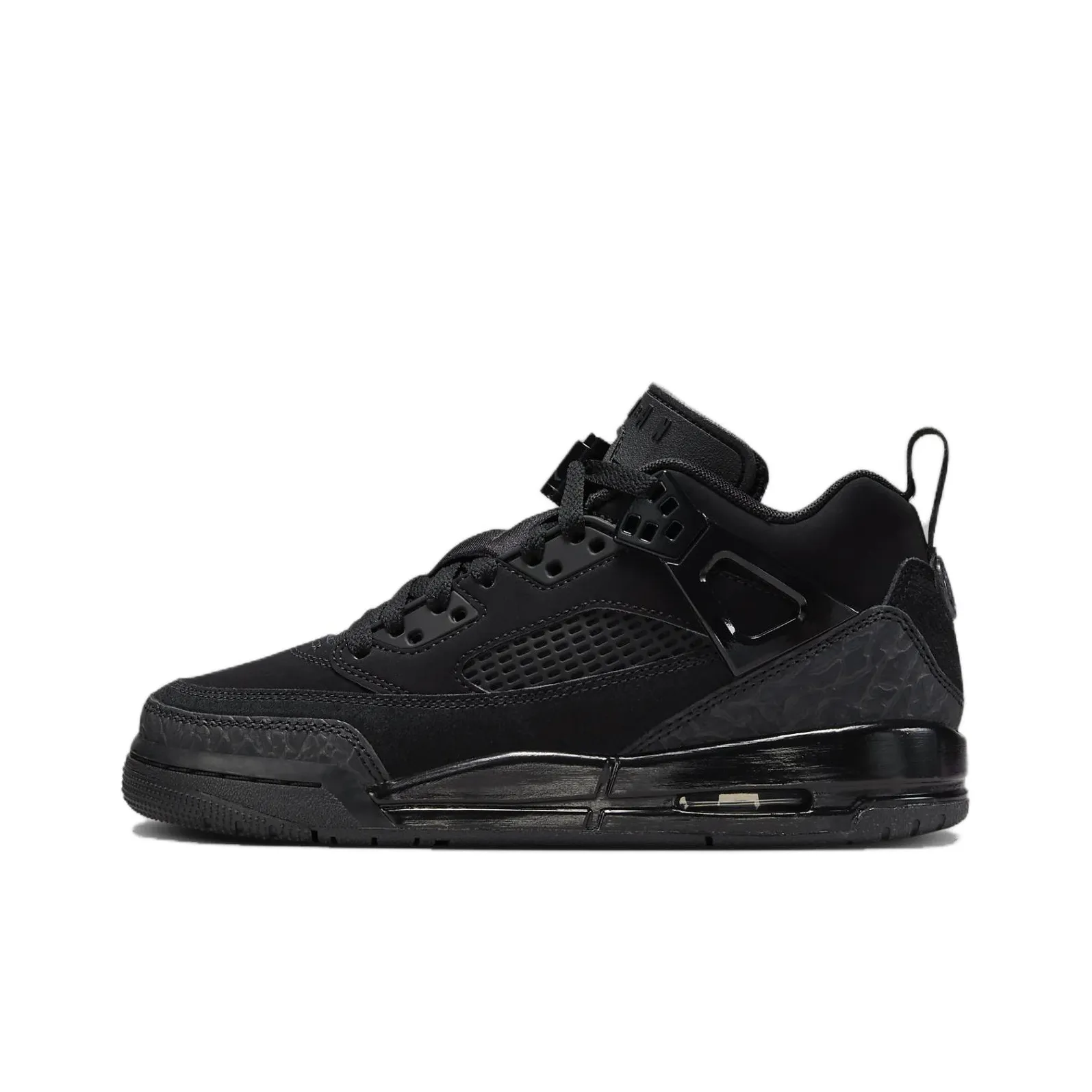 Jordan Spizike Anti Slip Wear Resistant Low Top Children's Basketball Shoes Black