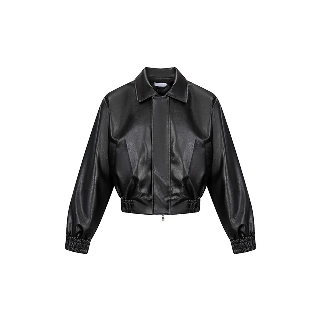 M MAICCO Leather Jacket Unisex Black