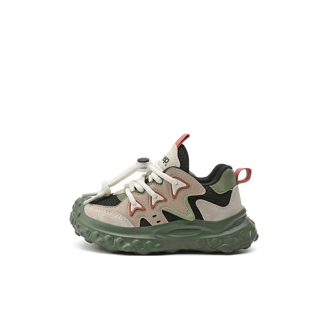 JEEP Амортизация Износостойкие Низкие Топы Детские Беговые Кроссовки Зеленые Детские