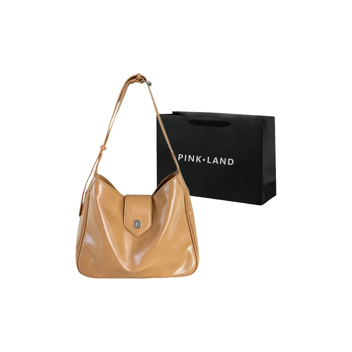 PINK·LAND ПУ (полиуретан) Сумка-тоут Сумка для покупок Сумка через плечо Женская Многоцветная