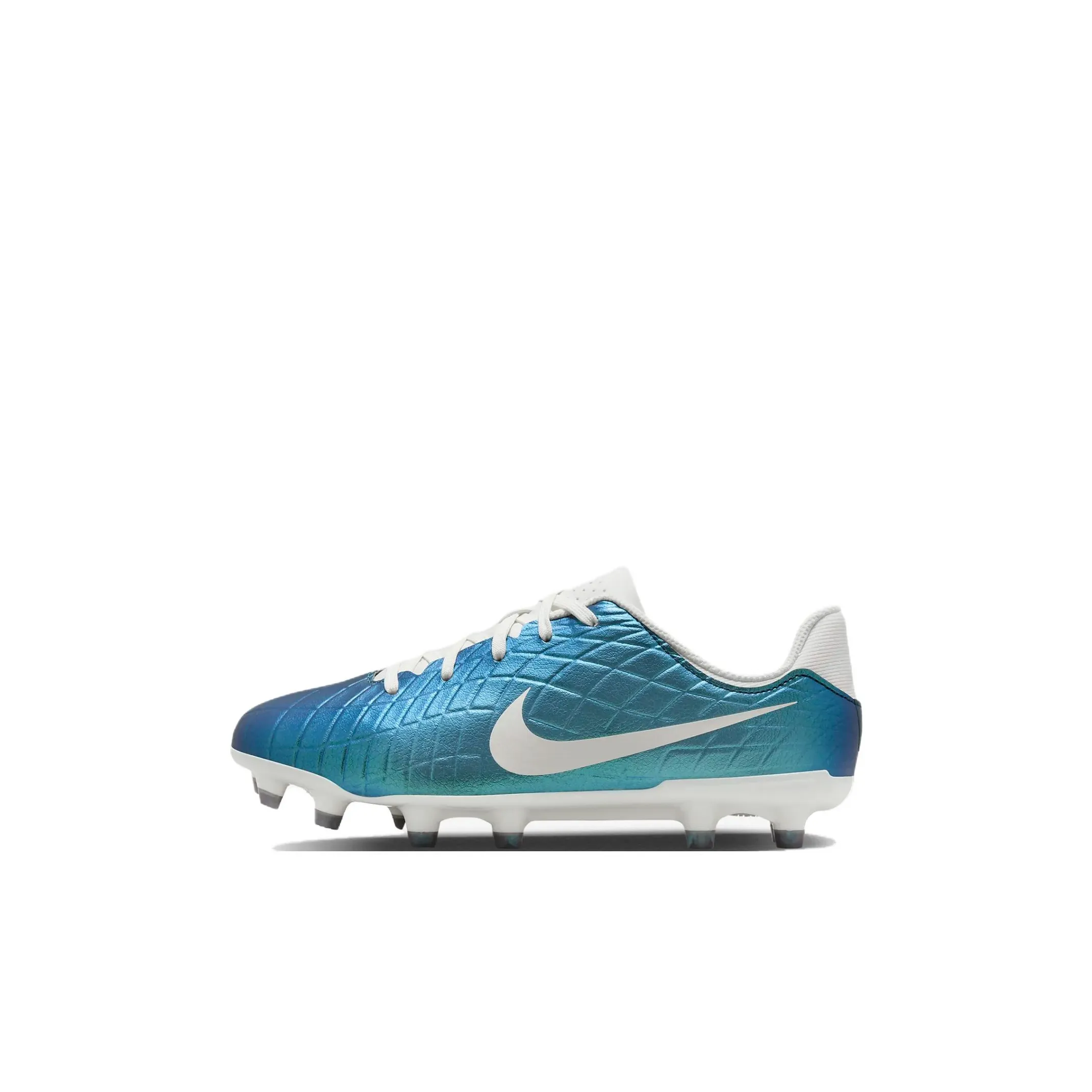 Nike Tiempo Legend 10 Academy Slip-Resistant Anti-KICK Амортизация Низкие Футбольные бутсы Синие Белые Детские