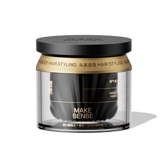 MAKE ESSENCE Premium Series Avant Garde Air Panshi Матовый Черный Золотой Волосы Глина And Спрей Набор Стайлинг Длинный Долговременный 50г