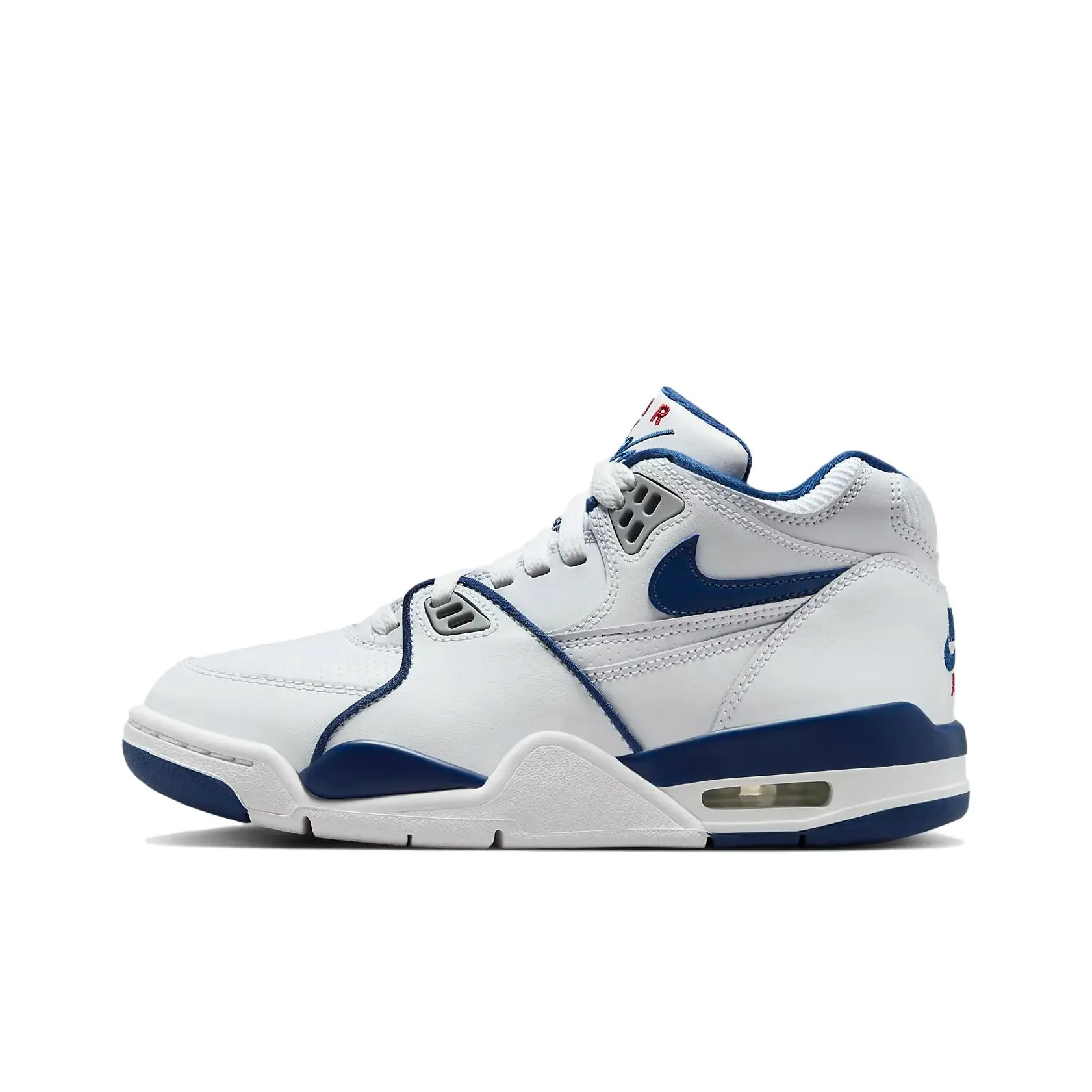 Nike Air Flight 89 Shock Absorbers Mid Top Kids Lifestyle Shoes White Blue