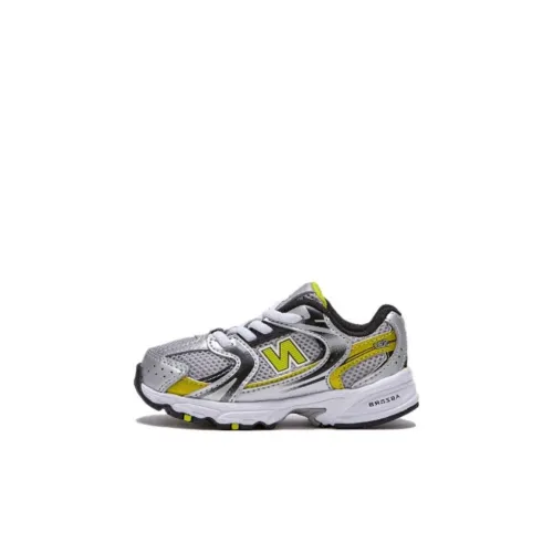 New Balance NB 530 Детская обувь, низкий верх, серебряный, для малышей