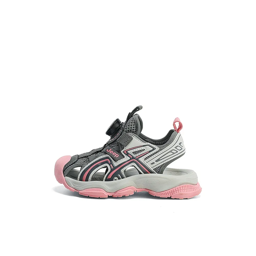 JEEP Детские сандалии серо-розовые для малышей