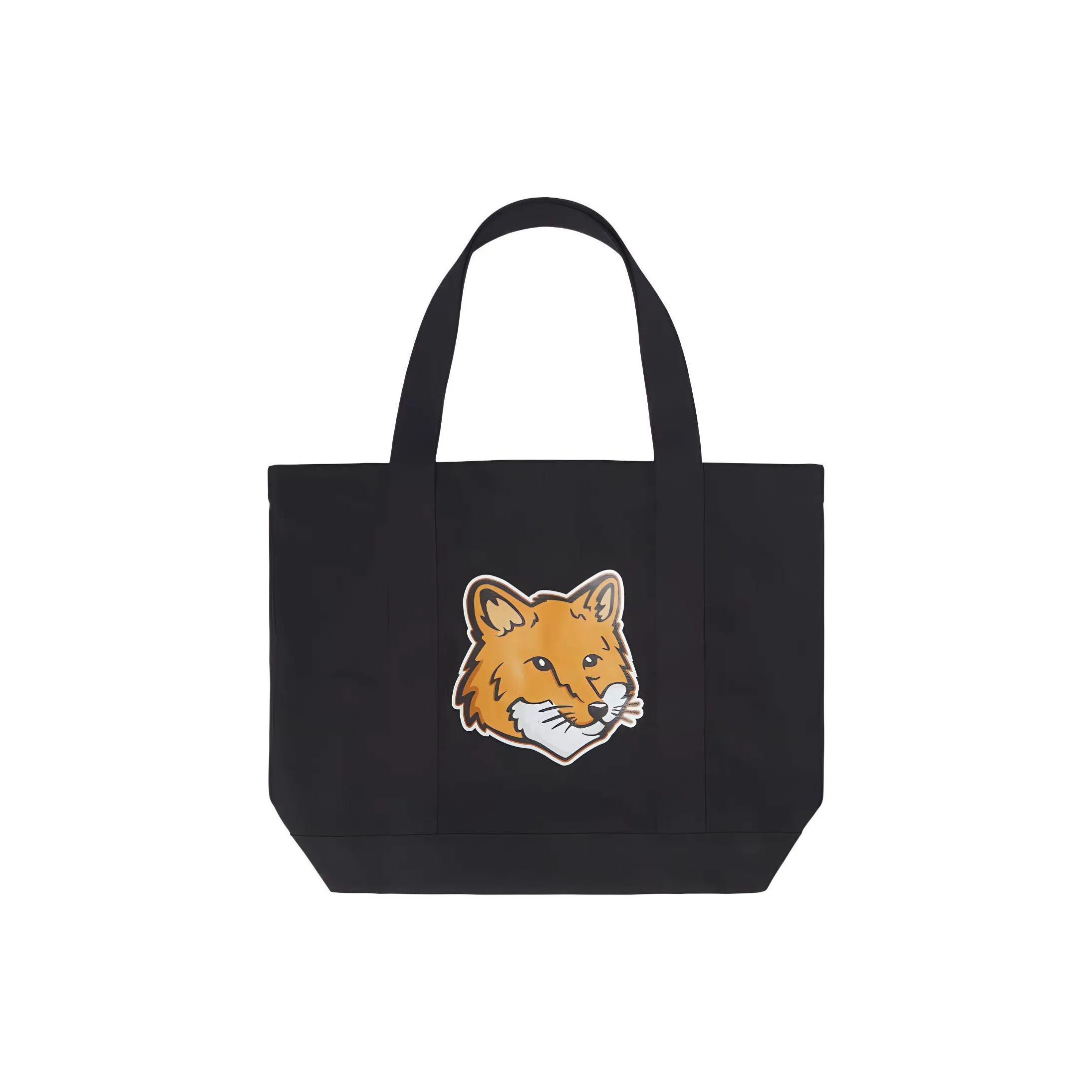 Maison Kitsuné Fox Head Printed Large Tote Bag