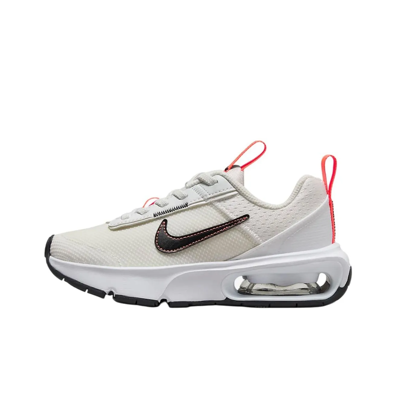 Nike Air Max INTRLK GS Устойчивый к истиранию Дышащий Низкий Топ Детская Беговая Обувь Белый Красный