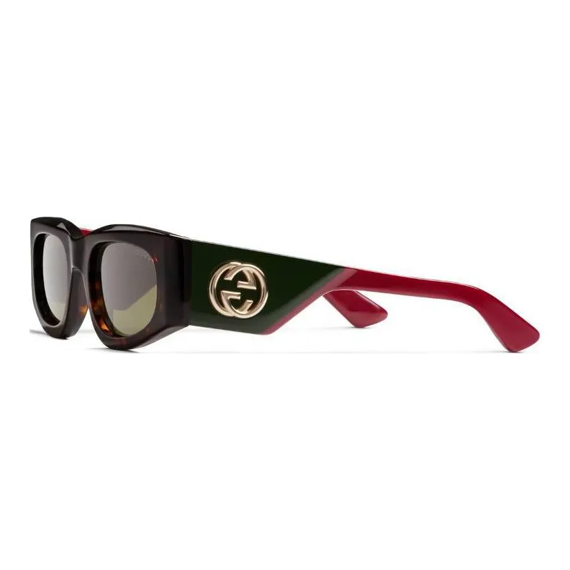 GUCCI Rectangular Frame Sunglasses