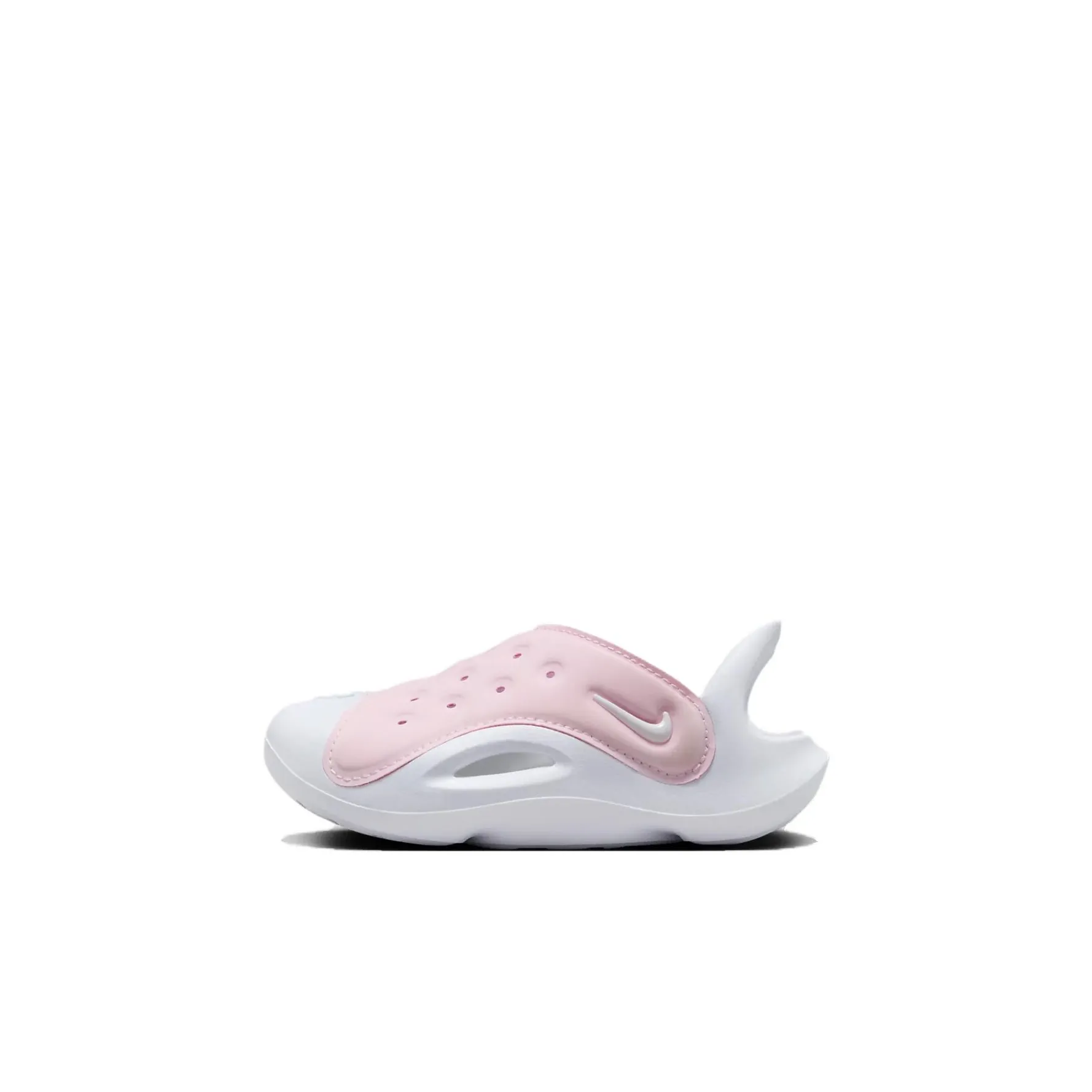 Nike Aqua Swoosh Slip Resistant Anti KICK Низкий Топ Обувь для малышей Розовый Белый Infant и Toddler