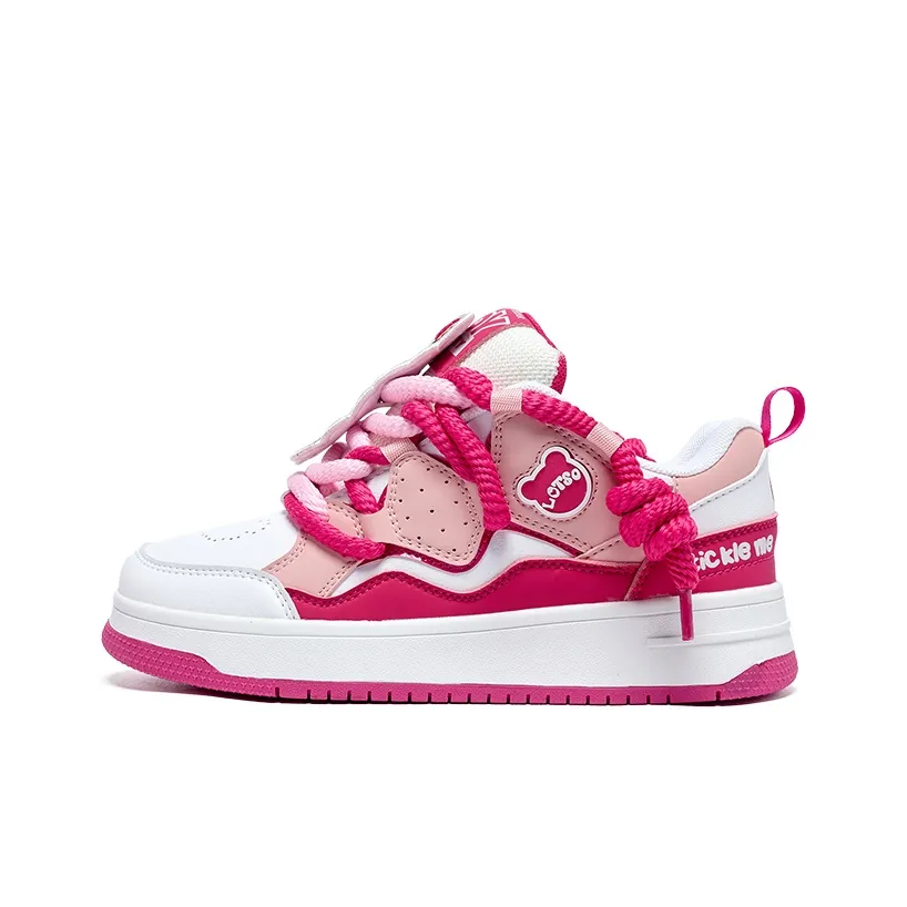 Disney Strawberry Bear Series противоскользящий устойчивый к истиранию дышащий низкий топ детские скейтбординги розово-красный