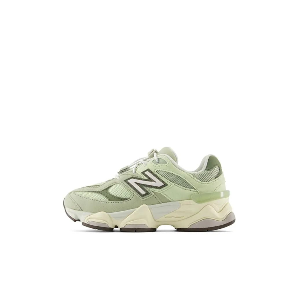New Balance NB 9060 Амортизация Износостойкий Низкий Топ Детские Лайфстайл Обувь Светло-зеленый Дети Возраст 3-7 лет