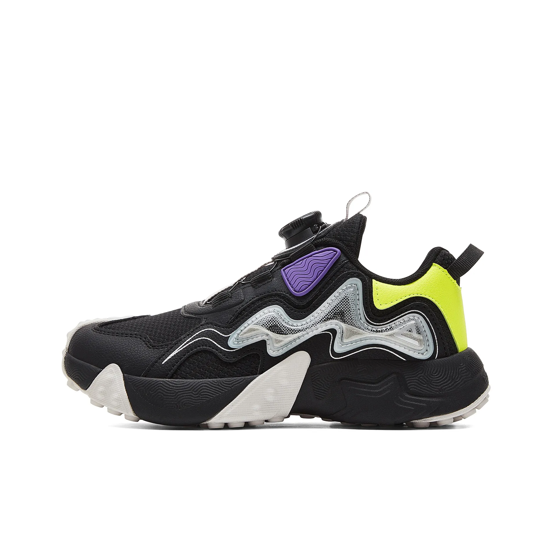 PEAK Slip-resistant Амортизация Поддержка Низкий Топ Kids Lifestyle Shoes Black Подростки