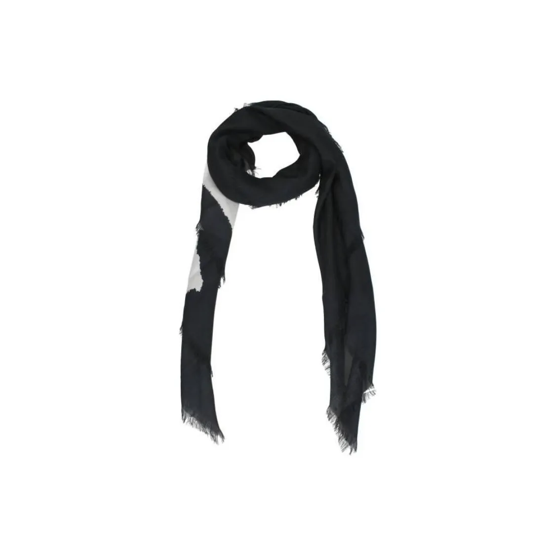 GIVENCHY Cashmere Knit Scarves Men's Black
