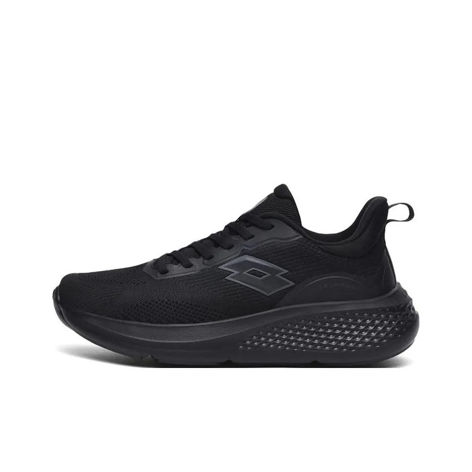 LOTTO Slip-resistant и дышащие низкие беговые кроссовки для мужчин черные