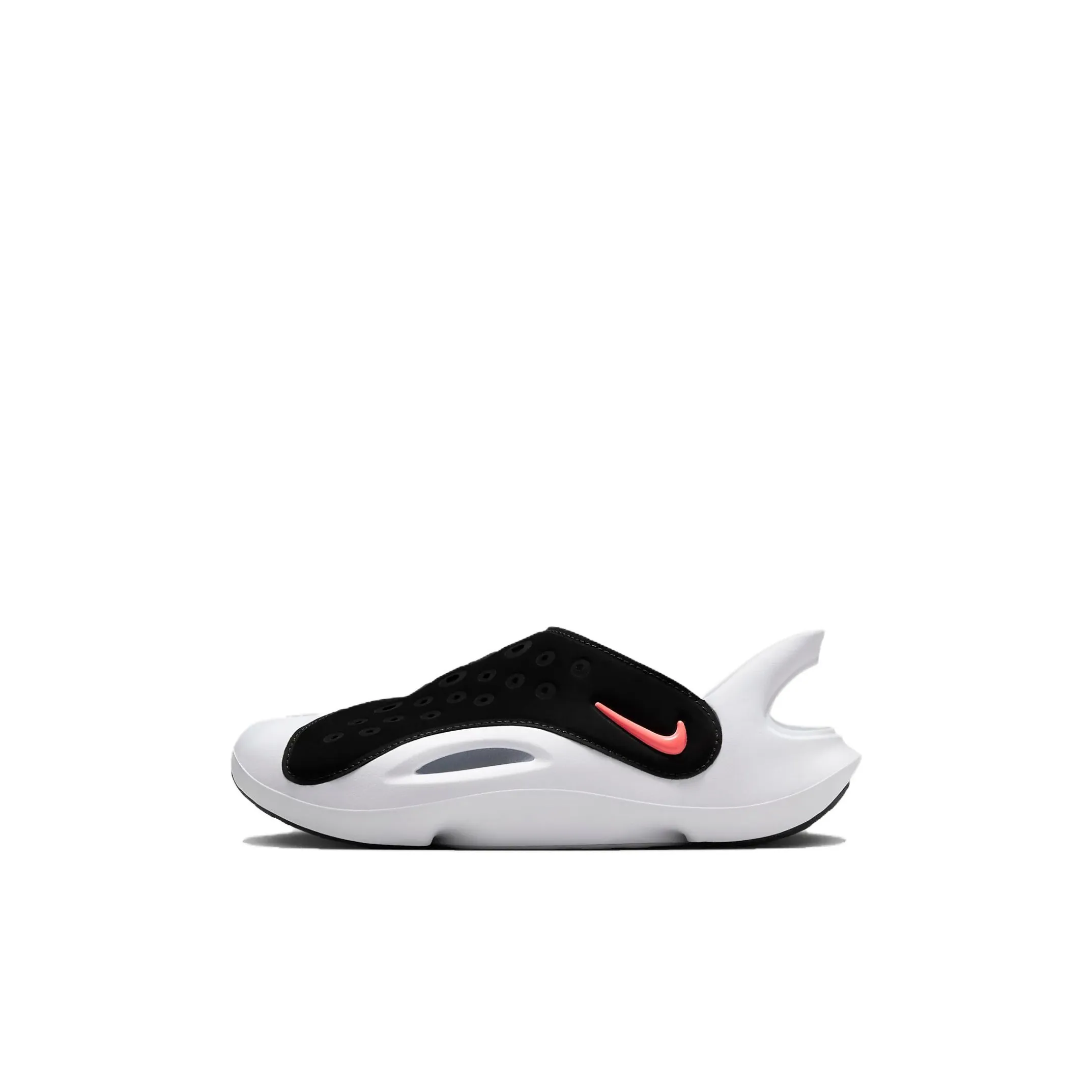 Nike Aqua Swoosh Sandal GS 'Black Hyper Orange'