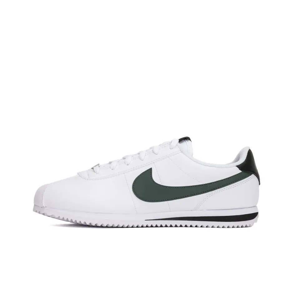 Nike Cortez Anti Slip Wear Resistant Low Top Kids Lifestyle Shoes White