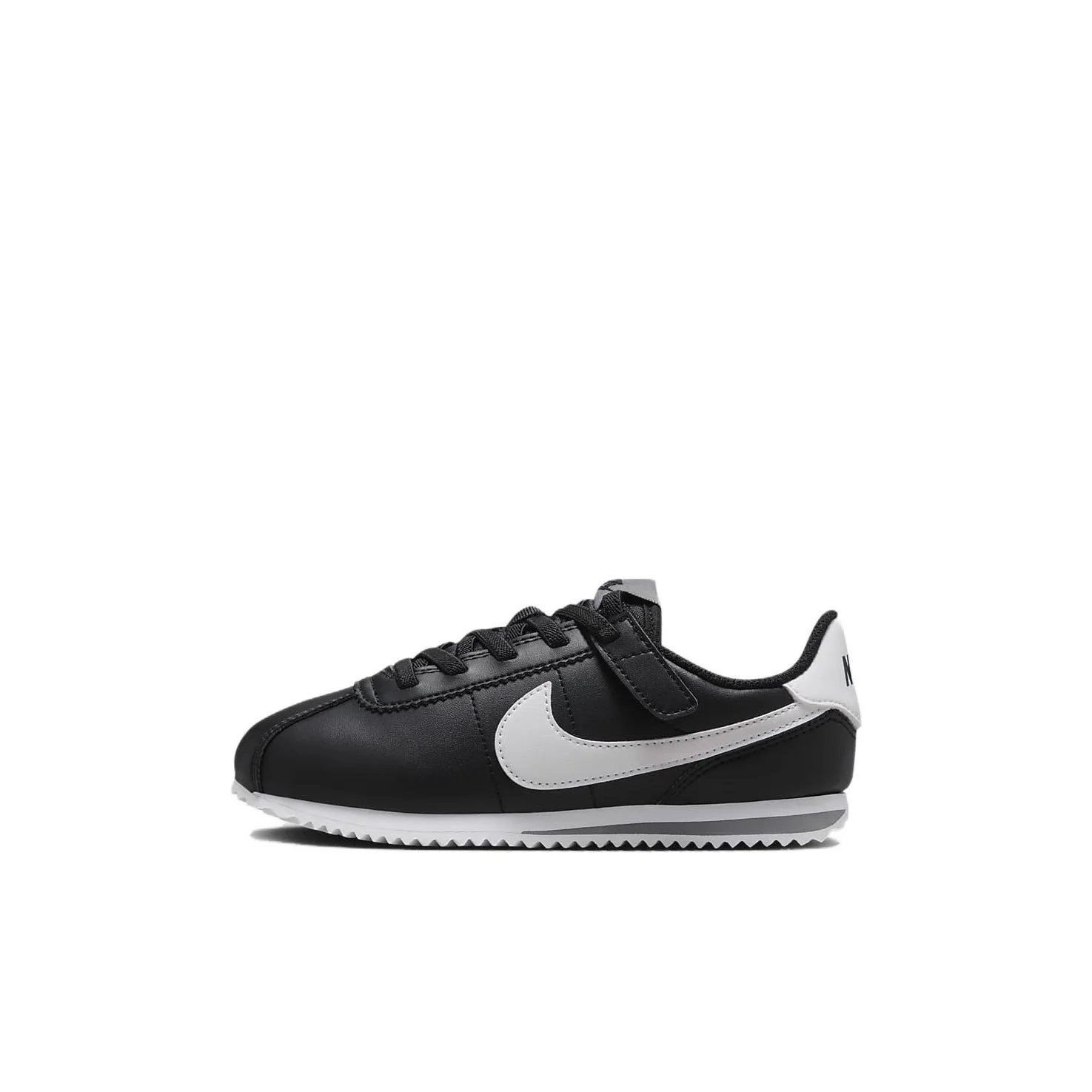 Nike Cortez EasyOn Устойчивый к истиранию Низкий Топ Детская Беговая Обувь Черный Белый Для детей 3-7 лет