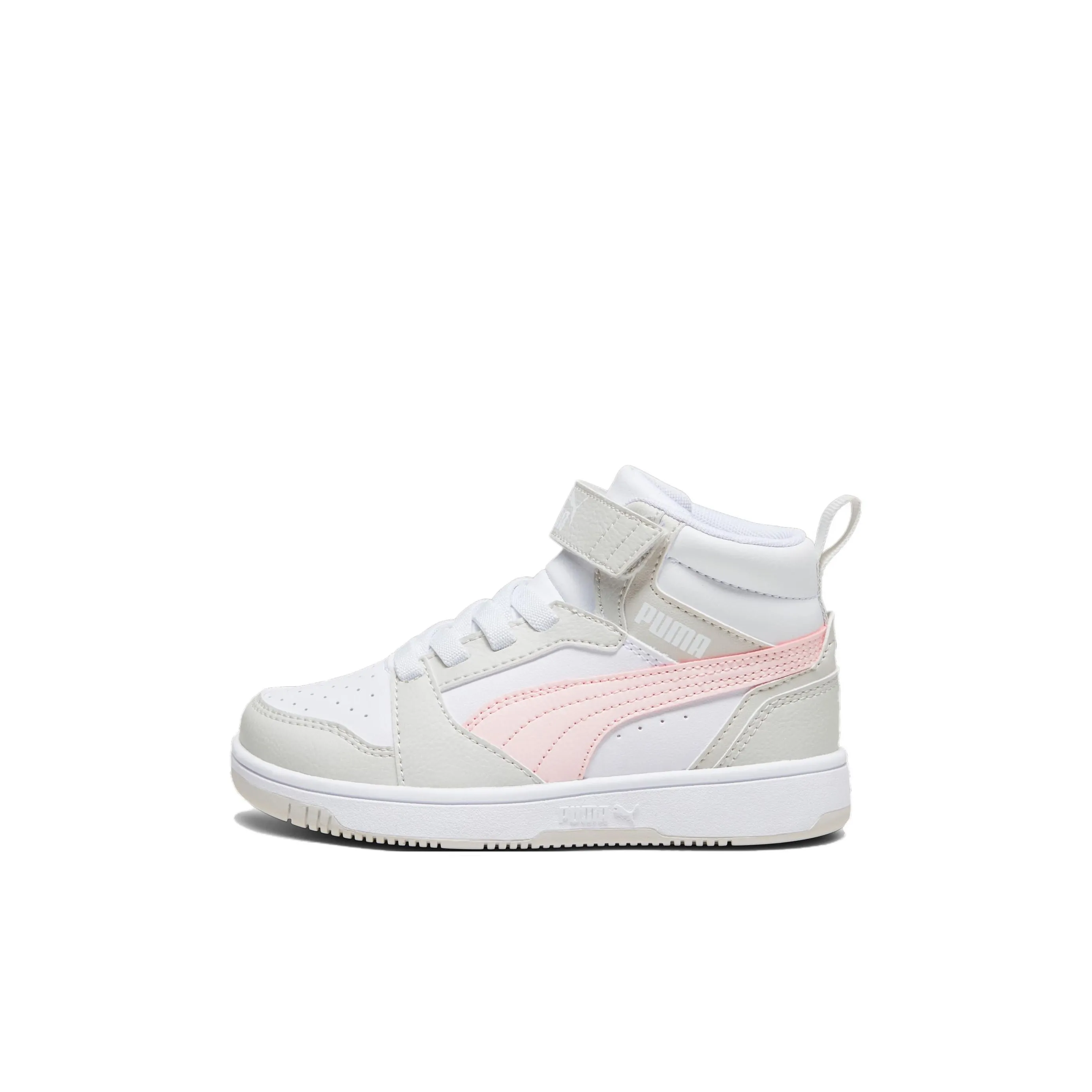 PUMA Rebound v6 MID Топ Детские Скейтбординги Серый Розовый Детский