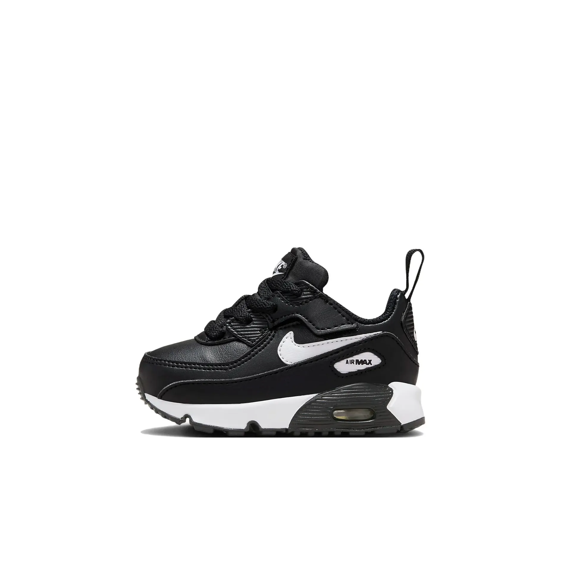 Nike Air Max 90 EasyOn Slip Resistant Anti Kick Low Top Toddler Shoes Black White Infant And Toddler