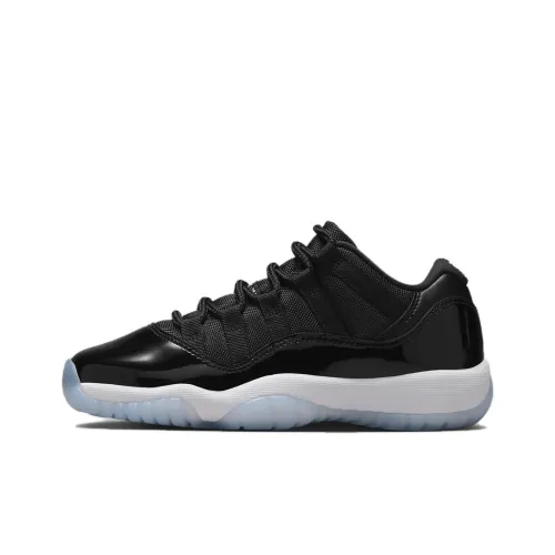 Jordan Air Jordan 11 Детские баскетбольные кроссовки Низкие Черный/Белый Унисекс