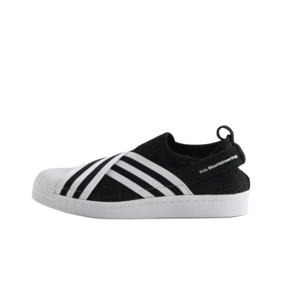 Adidas Superstar SlipOn Skateboard Shoes Unisex Low Top Core Black/White/White