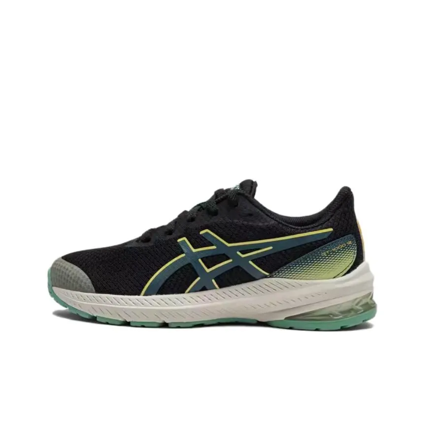Asics GT 1000 12 Low Top Kids' Running Shoes Black White