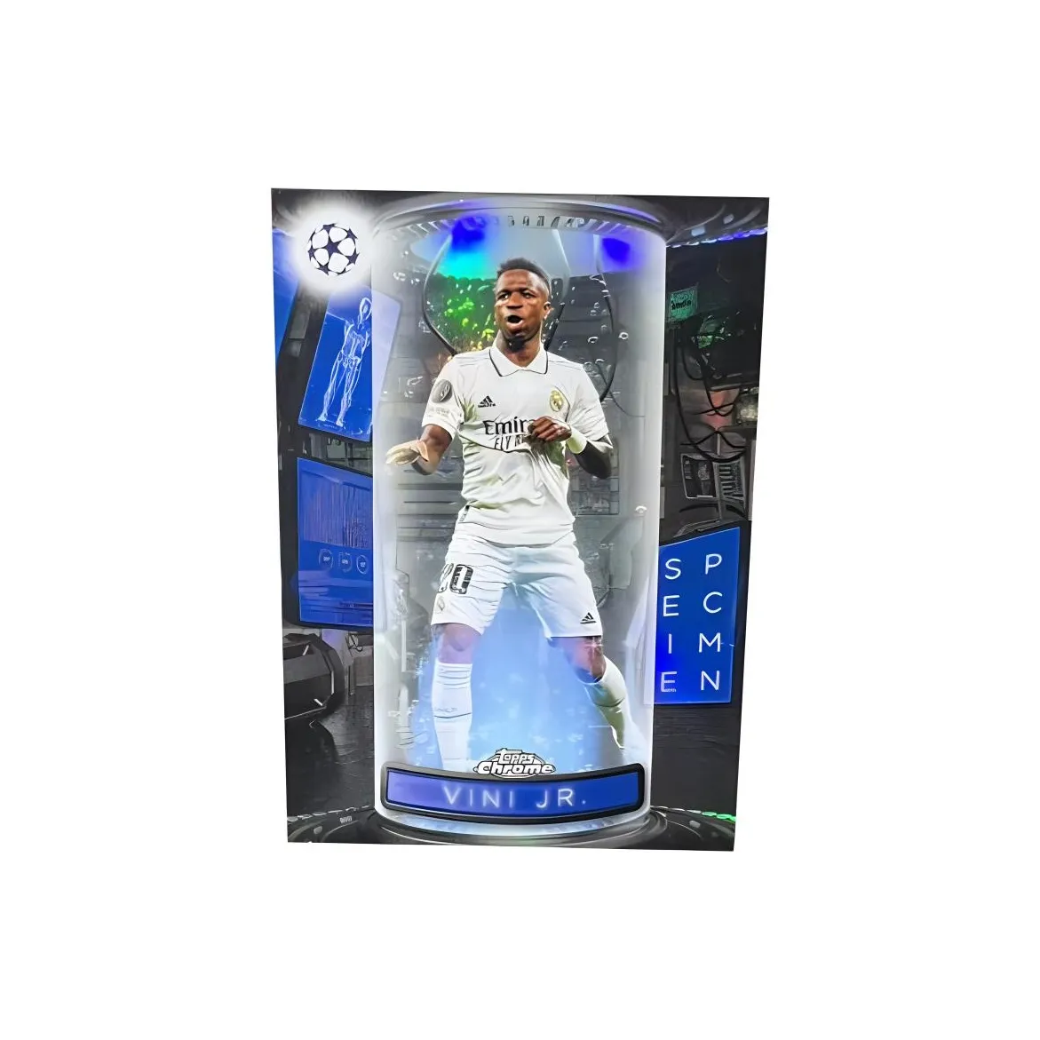 Topps UEFA Champions League Chrome Особенная Карта HUANGMA Бразилия Винисиус Футбол Игрок Карта Спортивные Карты 1 шт