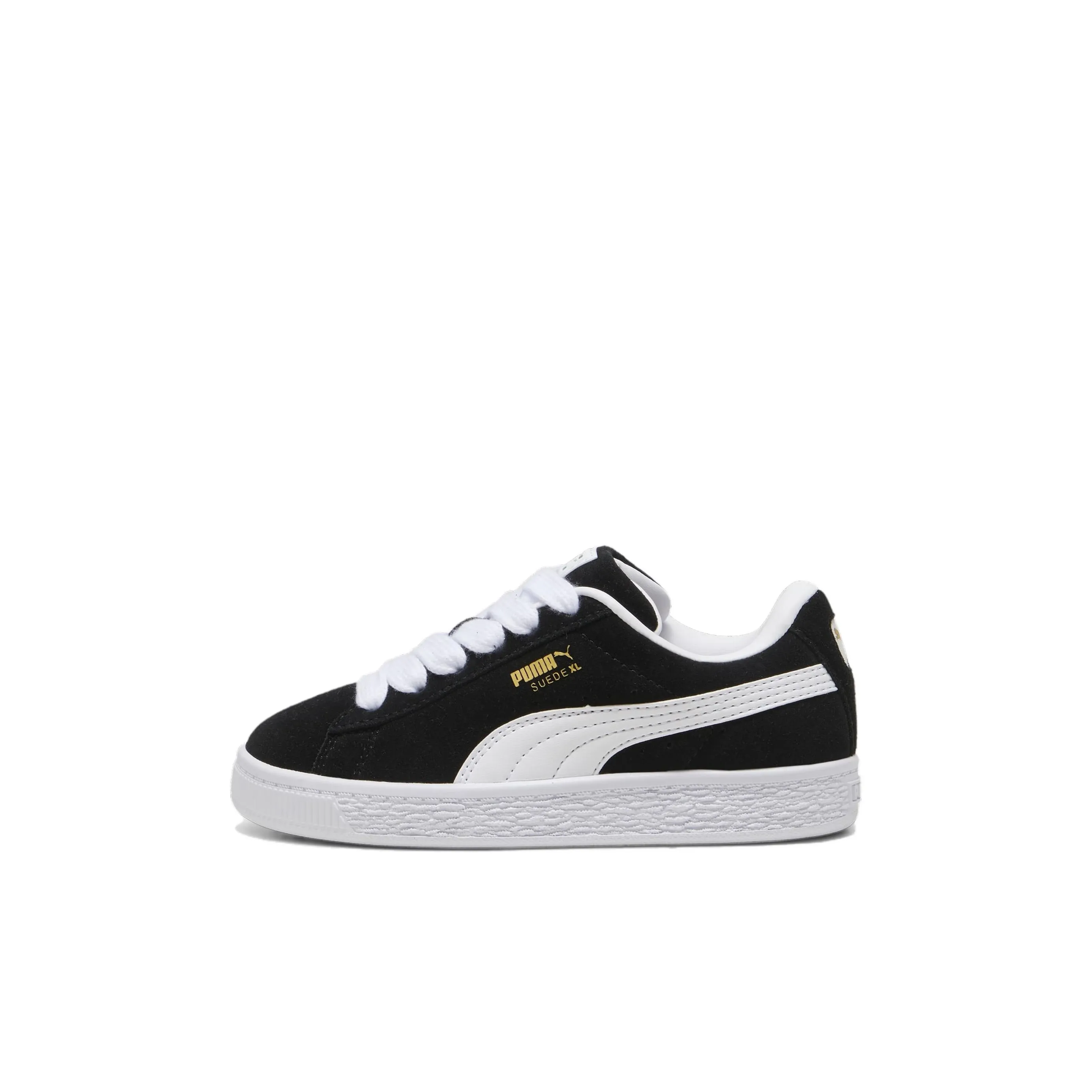 PUMA Suede Series Устойчивый к истиранию Низкий Топ Детские Скейтбординги Черный Детский