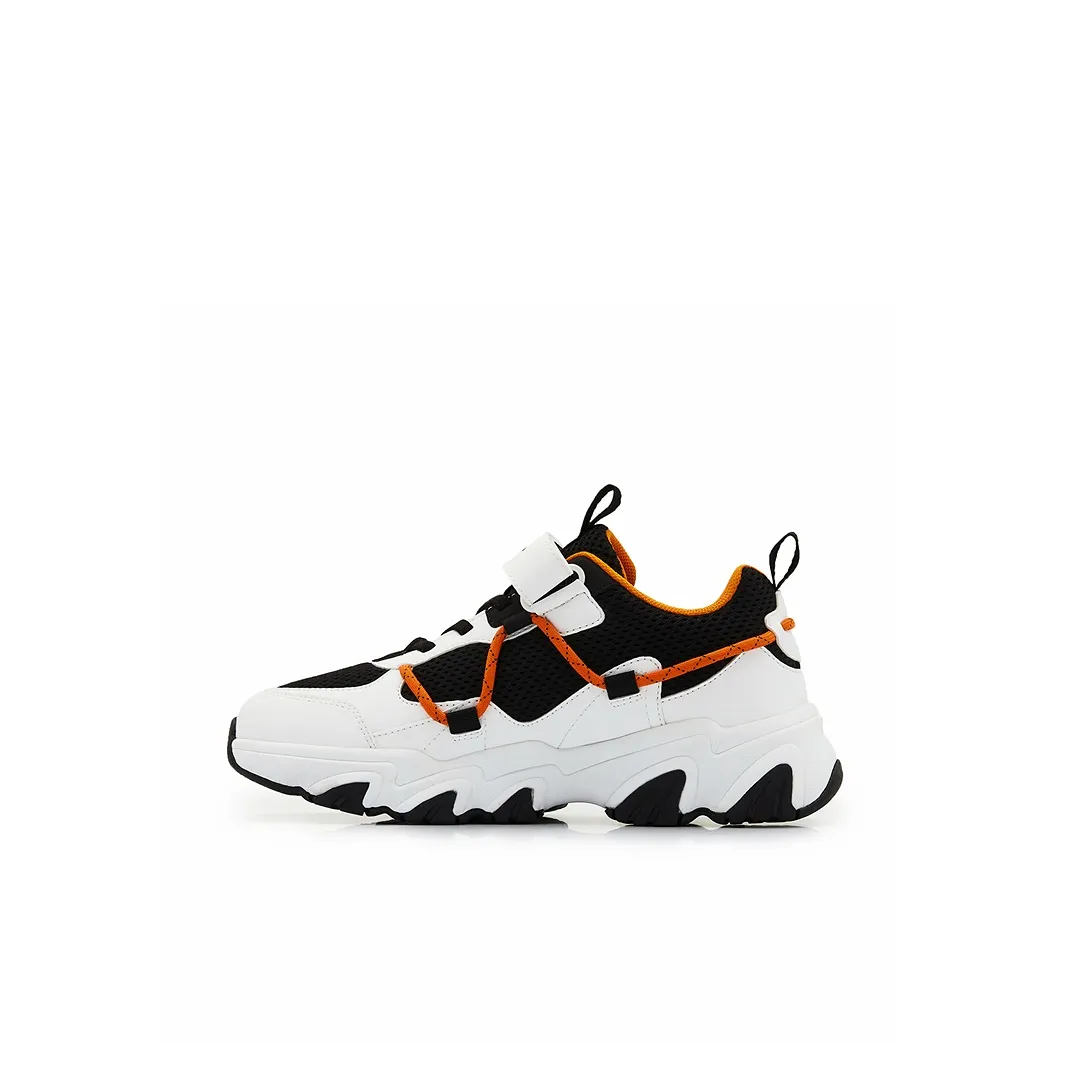 Champion Kids Сетка Стиль Позиционирование Наклеенный Кошачья лапа Панда Спортивная Обувь с Толстой подошвой Повседневная Обувь Черный Оранжевый Детская