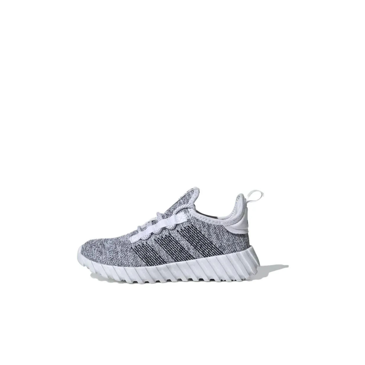 Adidas Neo Kaptir Flow Anti Slip Wear Resistant Low Top Kids' Running Shoes Gray Kids'
