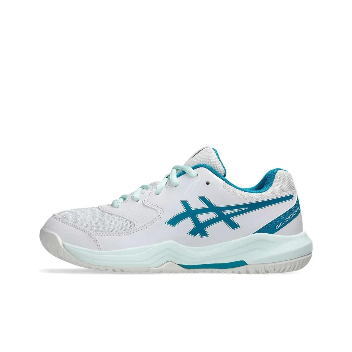 Asics Gel Dedicate 8 Low Топ Детский Тренировки Белый Синий