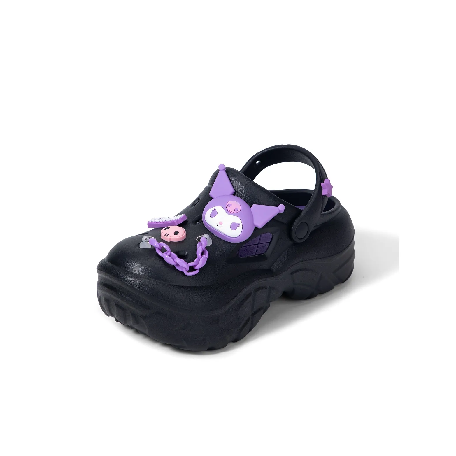 Sanrio x Hello Kitty Kulomi Женские Пляжные Сабо Тапочки Женские Домашние Тапочки Женские Черные