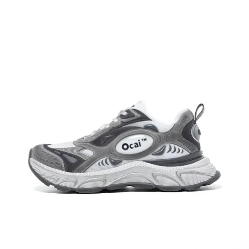 Ocai Runtech3,0 Толстоподошвенные кроссовки Low Top Винтажный серый Унисекс