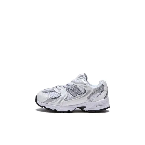 New Balance NB 530 Детская обувь, низкий верх, серебряный, для малышей