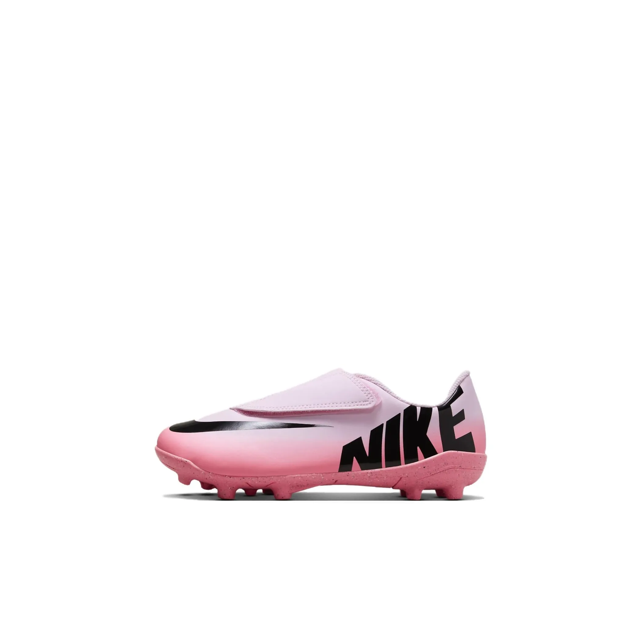 Nike Vapor 15 Club Slip-Resistant Амортизация Устойчивость к износу Низкий Топ Детская Футбольная Обувь Розовый Черный