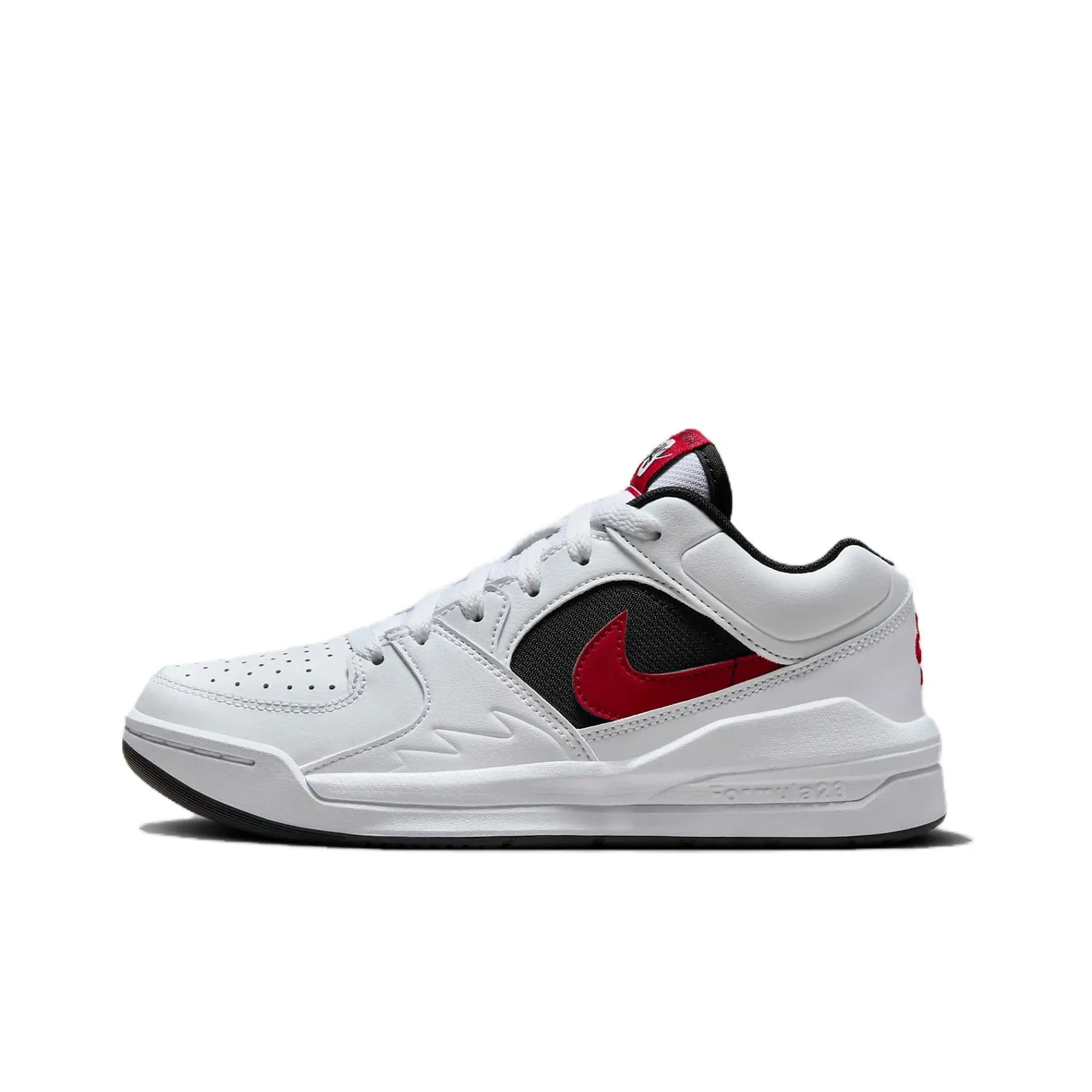 Jordan Stadium 90 GS Амортизация и Дышащий Низкий Топ Kids Lifestyle Shoes Белый Красный