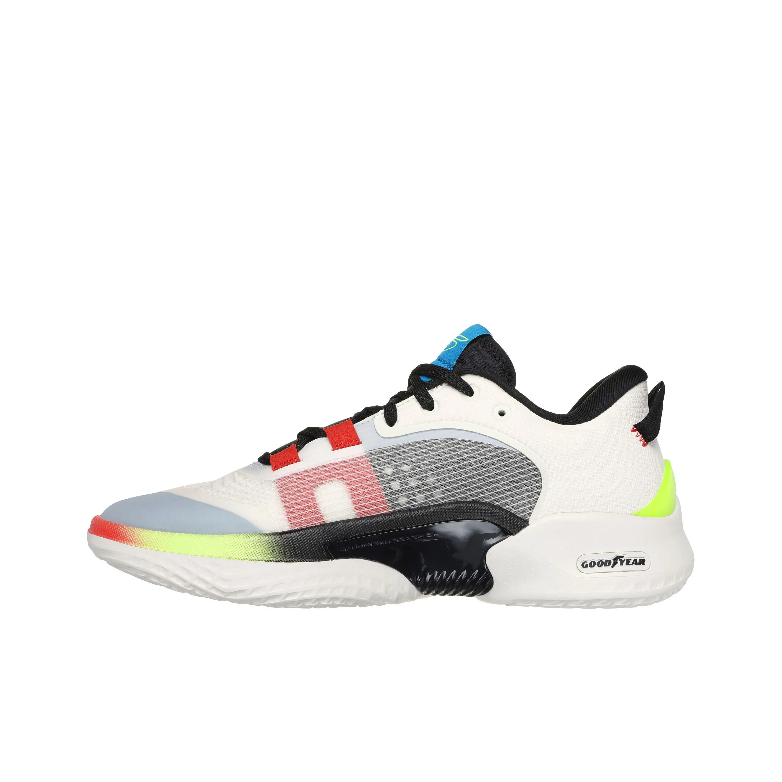 Skechers SKX Resagrip Low Top Basketball Shoes Men's White Black