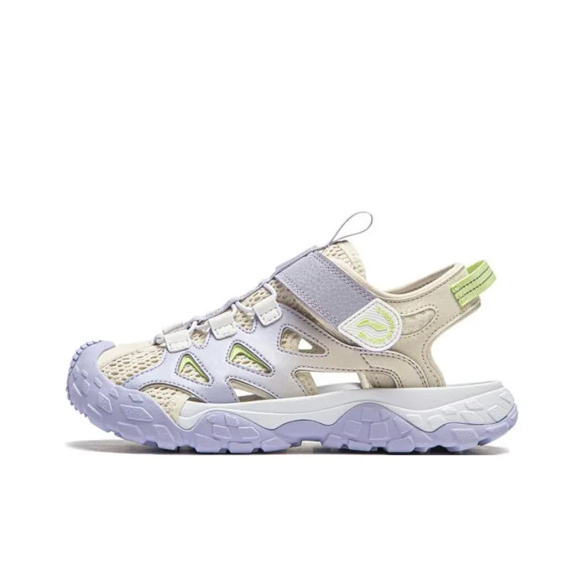 LINING YOUNG Wade 2 Детские Сандалии Белый Фиолетовый Подростки